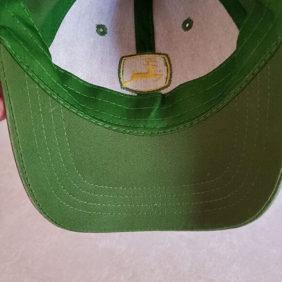 John Deere Trucker Farmer Baseball Cap Green Adjustable Kids Size Embroidered - Picture 6 of 7